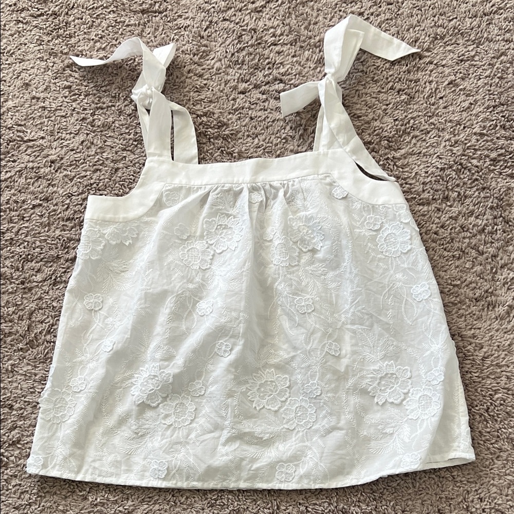 NWT Loft lace Tie Sleeve Tank Top Blouse